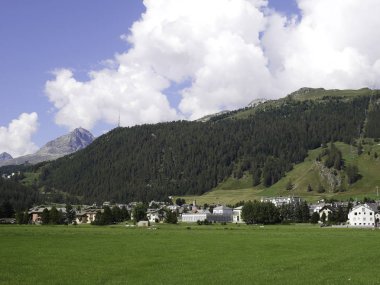 Görünüm Celerina güzel dağ köyü