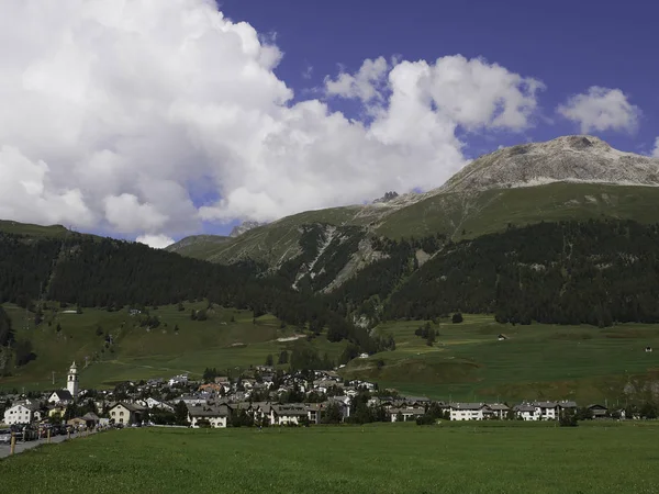 Görünüm Celerina güzel dağ köyü