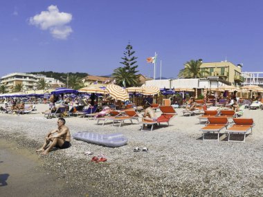 Liguria'daki Pietra Ligure Plajları