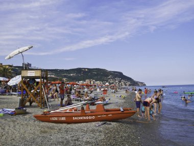Liguria'daki Pietra Ligure Plajları