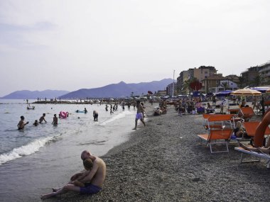 Liguria'daki Pietra Ligure Plajları
