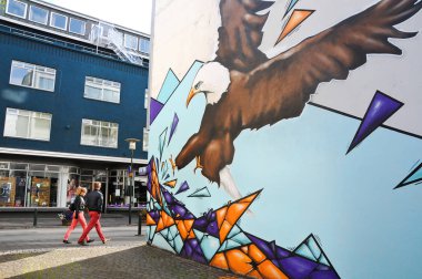 İzlanda'nın başkenti Reykjavik'te günlük yaşam sahneleri
