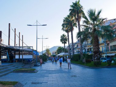 gün batımı olarak Loano gezinti görünümü