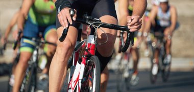Rekabet, bir yarış sürme bisikletçi sporcular Bisiklete binme