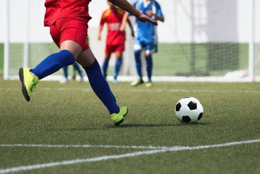 Futbol maç, futbol takımları okul turnuva çocuklar için