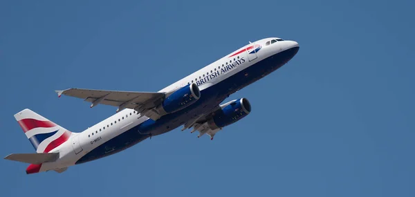 Teneriffa Spanien 2019 Britische Airways Airbus A320 232 Flugzeuge Fliegen — Stockfoto