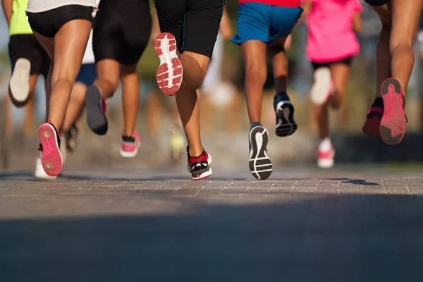 Lopende Kinderen Jonge Atleten Lopen Een Kids Run Race Waarop — Stockfoto