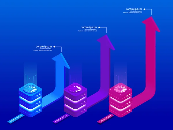 Ισομετρική infographic στοιχεία διανυσματικά εικονογράφηση. Διαγράμματα για επαγγελματίες infographic — Διανυσματικό Αρχείο