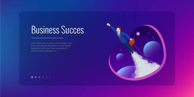 İzometrik tasarım iş başlangıç web afiş için. Başlamak yukarıya. Gelir ve başarı. Dijital dönüştürme. Teknoloji gelecek. Alan, yaratıcılık, hayal gücü, yenilik için kavram işadamı