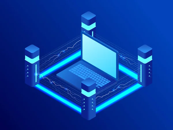 Protection isométrique de l'information, concept général de réglementation en matière de protection des données — Image vectorielle