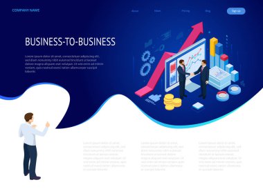 Biyometrik B2b satış yöntemi. Ortaklar el sıkışıyor. Başarılı girişimciler. İş zekası analitiği için veri ve temel performans göstergeleri