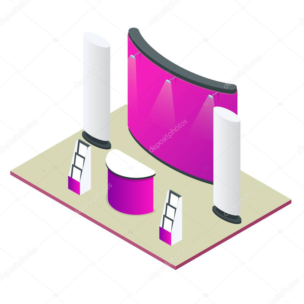Download Isometric Expo Stands Exhibition Demonstration Stand Concept Exposition Booth Blank Mockup Premium Vector In Adobe Illustrator Ai Ai Format Encapsulated Postscript Eps Eps Format PSD Mockup Templates