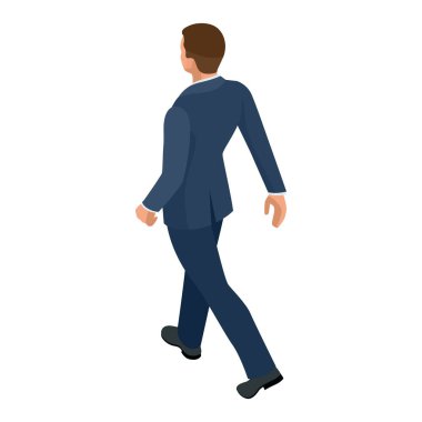 İzci iş adamı yazılı olarak izole edilmiş. Bir ofis çalışanı karakteri yaratmak, çizgi film insanları. İş adamları.