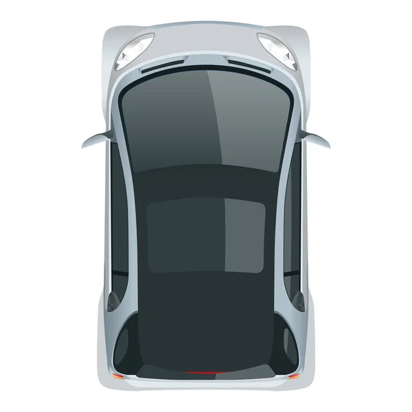 Μικρό συμπαγές ηλεκτρικό όχημα ή υβριδικό αυτοκίνητο. Οικολογικό υψηλής τεχνολογίας αυτοκίνητο. Εύκολη αλλαγή χρώματος. Πρότυπο διάνυσμα που απομονώνεται σε λευκό — Διανυσματικό Αρχείο