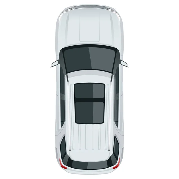 Compacte crossover, SUV, 5-deurs stationcar. Template vector geïsoleerd. — Stockvector