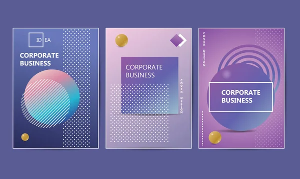 Gestaltung des Layouts der Broschüre. Corporate Business Flyer, Corporate Business Flyer Geometrische Memphics Hintergrundvorlage — Stockvektor