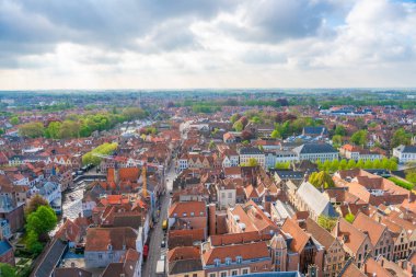 Bruges, Belçika hava panoramik
