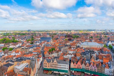 Bruges, Belçika hava panoramik