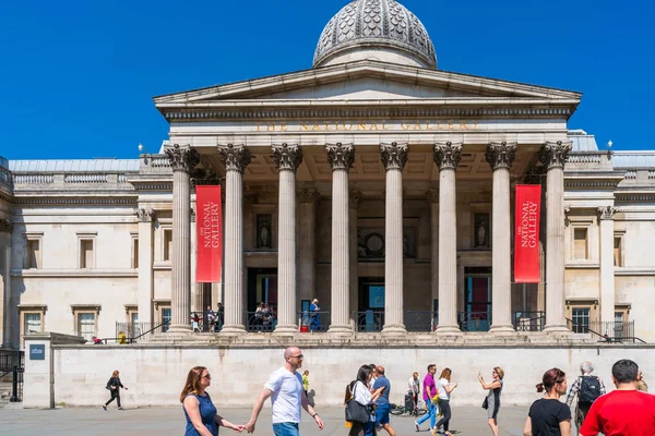 Londra Mayıs 2018 National Gallery 1824 Kurulan Merkezi Londra Trafalgar — Stok fotoğraf