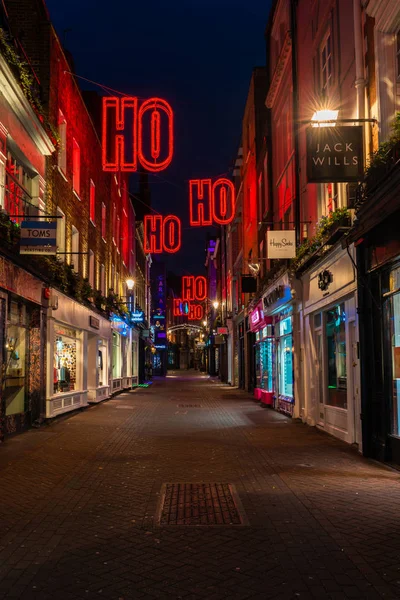 London November 2018 Christmas Lights Carnaby Street London Carnaby Christmas — Stock Photo, Image