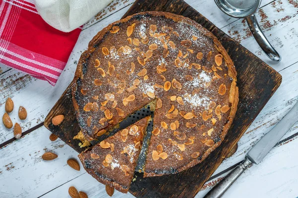 Torta Forno Tradizionale Casalinga Vista Dall Alto — Foto Stock