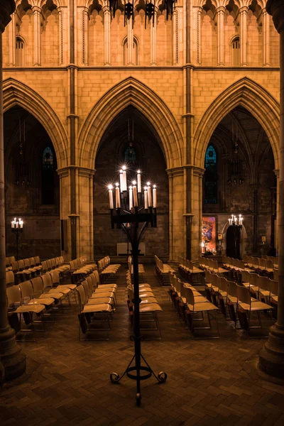 London February 2017 Interior View Southwark Cathedral Built Gothic Style — Stock Photo, Image