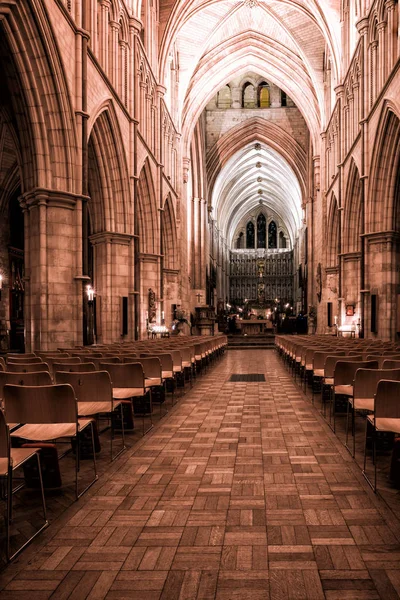 London February 2017 Interior View Southwark Cathedral Built Gothic Style — Stock Photo, Image