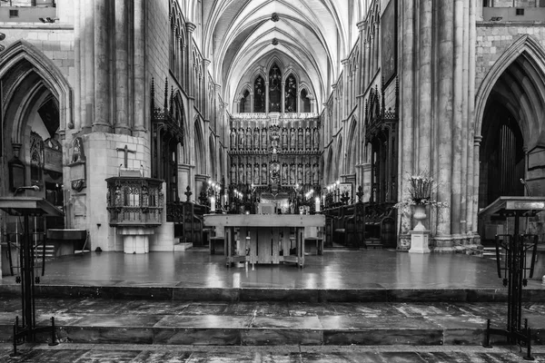 London February 2017 Interior View Southwark Cathedral Built Gothic Style — Stock Photo, Image