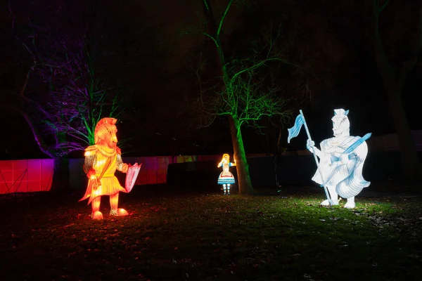 London Storbritannien December 2018 Londons Nya Lanternafestival Southwark Park Har — Stockfoto