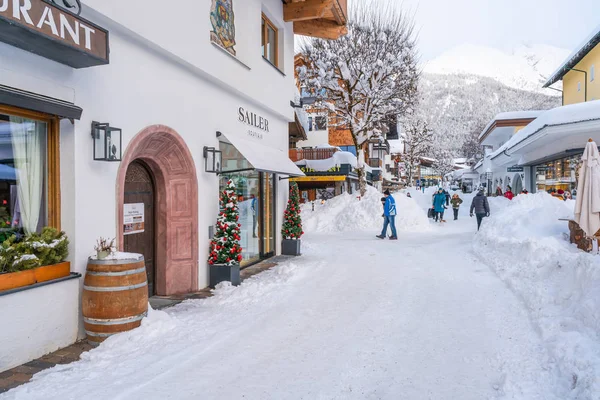 Seefeld Austria Ianuarie 2019 Seefeld Statul Austriac Tirol Este Stațiune — Fotografie, imagine de stoc