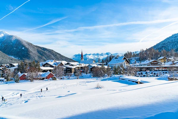 Seefeld Austria Ianuarie 2019 Seefeld Tirol Situat Aproximativ Innsbruck Este — Fotografie, imagine de stoc