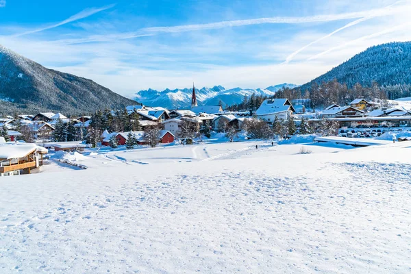 Seefeld Austria January 2019 Seefeld Tirol Located Innsbruck One Most — Stock Photo, Image