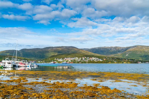 Blick Auf Eidkjosen Auf Der Insel Kvaloya Der Grafschaft Troms — Stockfoto