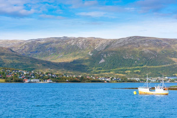 Blick Auf Eidkjosen Auf Der Insel Kvaloya Der Grafschaft Troms — Stockfoto