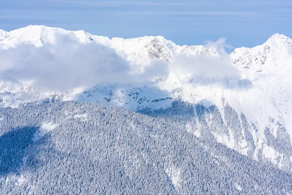 Paisaje Invernal Con Los Alpes Nevados Seefeld Estado Austríaco Del — Foto de Stock