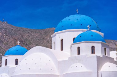 Santorini adasında Perissa Kutsal Haç Kilisesi, Yunanistan