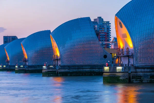 London June 2019 Thames Barrier World Second Largest Movable Flood — Stock Photo, Image