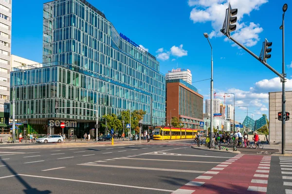 Warsaw Poland July 2019 View Marszalkowska Street One Main Thoroughfares — Stock Photo, Image