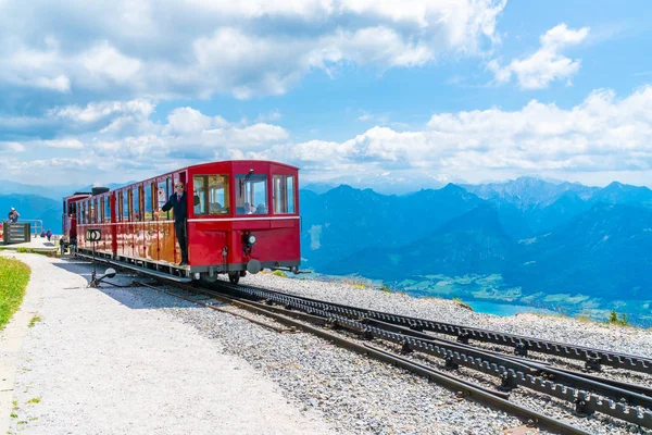 Σεντ Βόλφγκανγκ Aυστρία Ιούλιος 2019 Λοβητές Ατμού Του Σέφερ Σιδηροτροχιστής — Φωτογραφία Αρχείου
