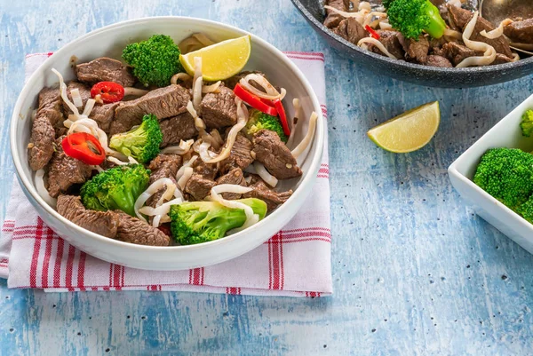 Beef and broccoli noodles