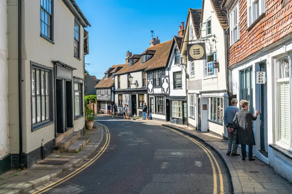 Rye Reino Unido Setembro 2019 Rua Alta Pequena Cidade Medieval — Fotografia de Stock