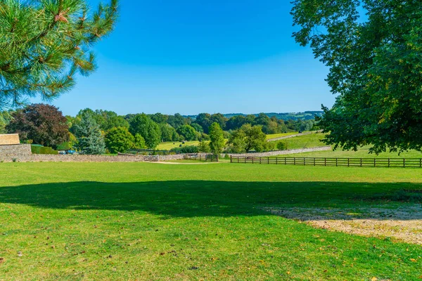 Vackra Cotswolds Landskap Cotswolds Byn Övre Slakt Gloucestershire Storbritannien — Stockfoto