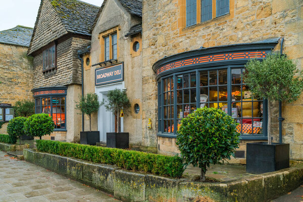 BROADWAY, UK - SEPTEMBER 22 2019: Broadway is a Cotswolds village situated in an area of outstanding scenery and conservation. It's known for its association with the Arts and Crafts movement