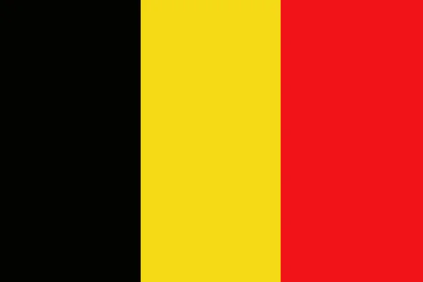 比利时国旗作为矢量 — 图库照片