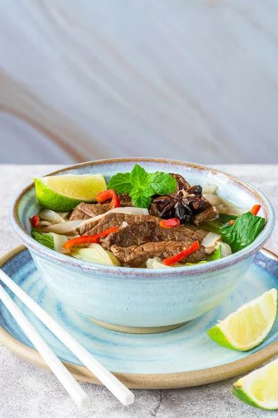 Fragrant beef and noodle soup