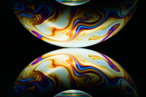 Burbuja Jabón Fondo Abstracto Colorido Desenfocado — Foto de Stock