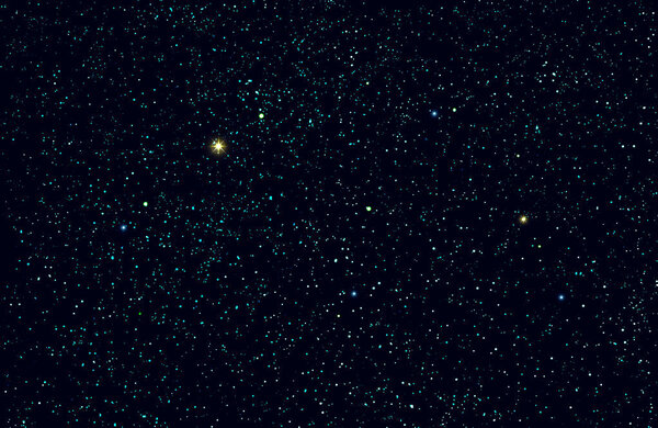 Christmas blue abstract stars sky. Christmas background.