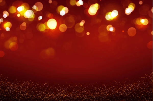 Abstrakt röd bokeh bakgrund. Glitter Vintage Lights bakgrund. — Stockfoto