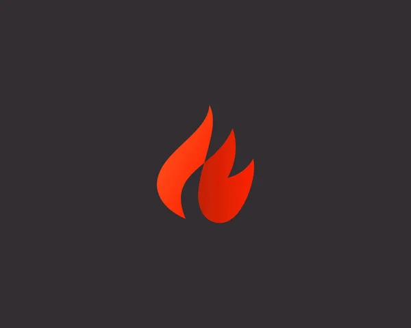 Fire logo ontwerp. Vlam vector icoon logo — Stockvector