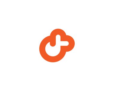 Minimalist tarzda soyut köpek logosu tasarımı. Puppy Pet Shop Veterinerlik Kliniği kalp tasarım ikonu logotype illüstrasyonu.